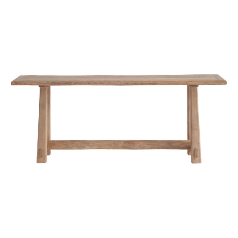 Maklaine Contemporary Accent Wood Console Table in Tan Finish