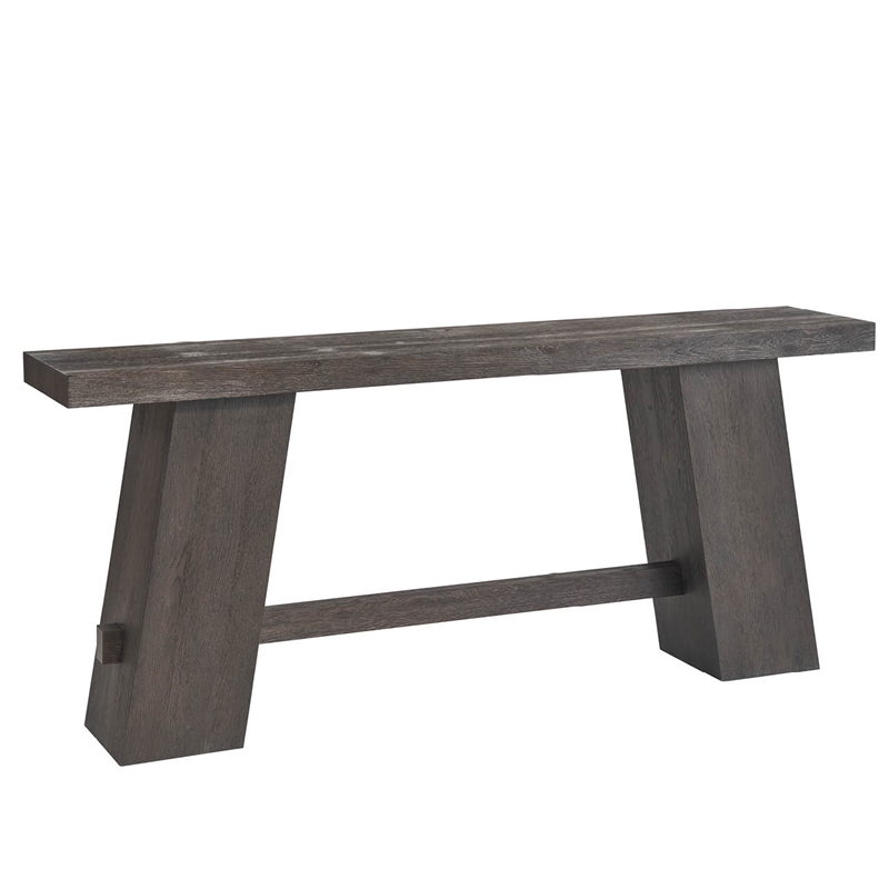 Maklaine Contemporary Accent Wood Console Table in Brown Finish