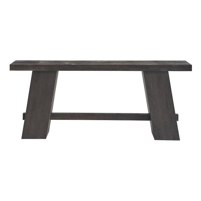 Maklaine Contemporary Accent Wood Console Table in Brown Finish