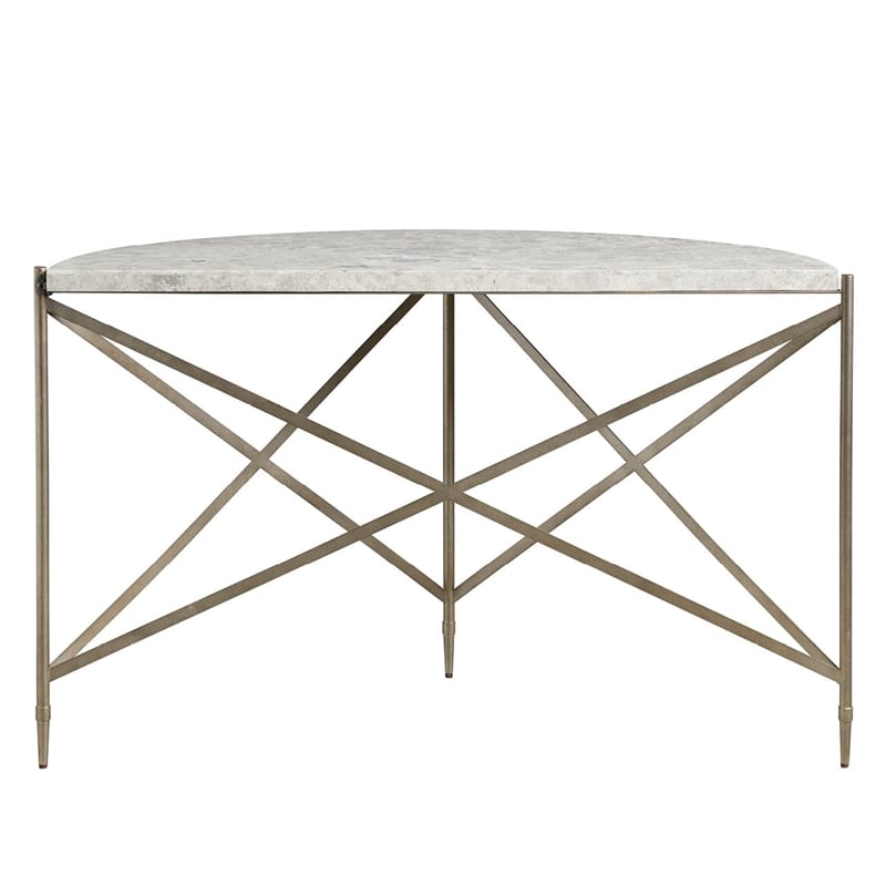 Maklaine Modern / Contemporary Accent Console Table in Gray Finish