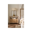 Maklaine Contemporary Accent Two Drawer Nightstand in Tan Finish