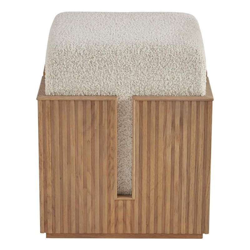 Maklaine  Modern / Contemporary Accent Bunching Stool in Tan