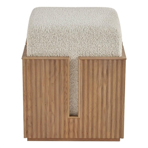 Maklaine  Modern / Contemporary Accent Bunching Stool in Tan