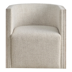 Maklaine  Modern / Contemporary Accent Swivel Chair in Tan Finish