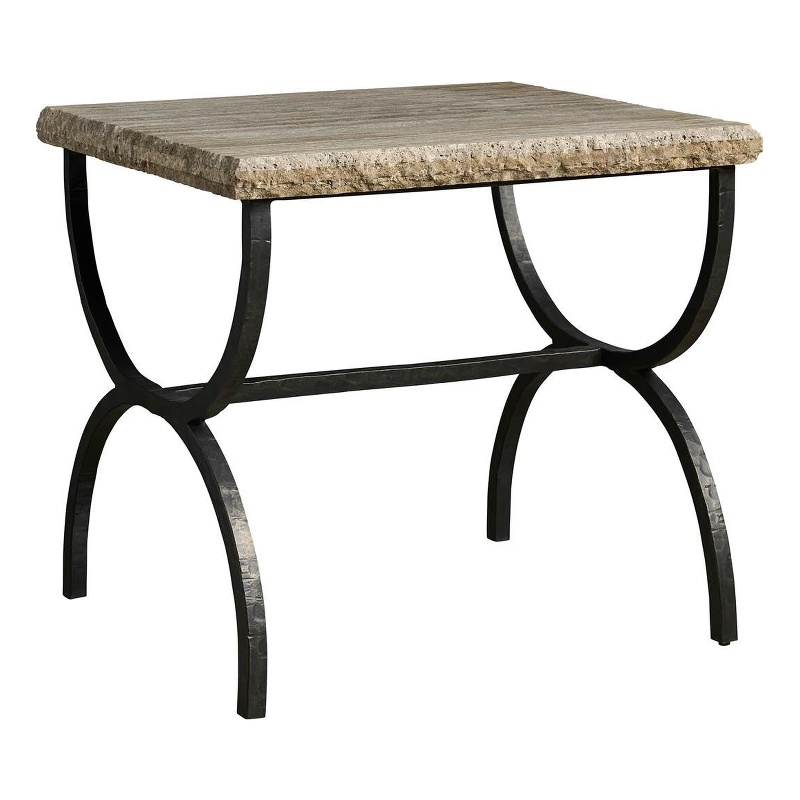Maklaine  Modern / Contemporary Accent End Table in Brown Finish