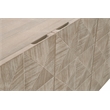 Maklaine Modern Transitional Wood Media Sideboard in Gray Finish