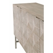 Maklaine Modern Transitional Wood Media Sideboard in Gray Finish