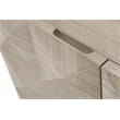 Maklaine Modern Transitional Wood Media Sideboard in Gray Finish