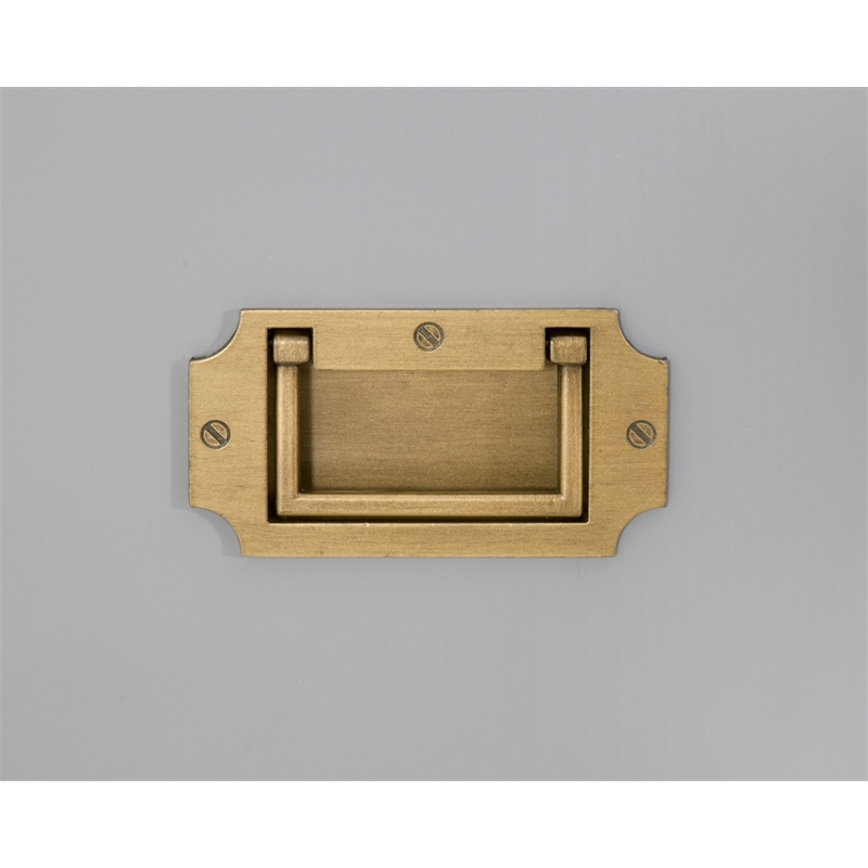 Maklaine Modern Transitional Wood Media Sideboard in Gray Finish