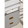 Maklaine Modern Transitional Wood Media Sideboard in Gray Finish