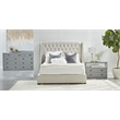 Maklaine Modern Transitional Wood Media Sideboard in Gray Finish
