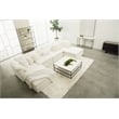 Maklaine Modern / Contemporary Sky Fabric Armless Chair in White