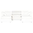 Maklaine Modern / Contemporary Sky Fabric Armless Chair in White