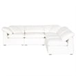 Maklaine Modern / Contemporary Sky Fabric Armless Chair in White