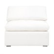 Maklaine Modern / Contemporary Sky Fabric Armless Chair in White