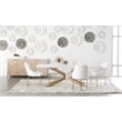 Maklaine Transitional Fabric Dining Chair in White (Set of 2)