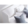 Maklaine Contemporary Transitional Wood Queen Bed in White Finish