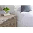 Maklaine Contemporary Transitional Wood Queen Bed in White Finish