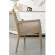 Maklaine Contemporary Transitional Wood Club Chair in Gray Finish
