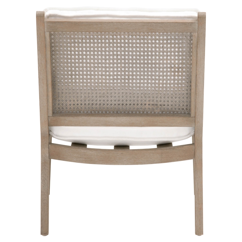 Maklaine Contemporary Transitional Wood Club Chair in Gray Finish