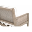 Maklaine Contemporary Transitional Wood Club Chair in Gray Finish