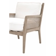 Maklaine Contemporary Transitional Wood Club Chair in Gray Finish