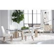 Maklaine Modern / Contemporary Wood Extension Dining Table in Gray