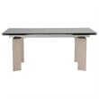 Maklaine Modern / Contemporary Wood Extension Dining Table in Gray