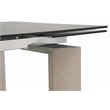 Maklaine Modern / Contemporary Wood Extension Dining Table in Gray