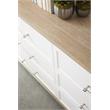 Maklaine Modern Transitional 6-Drawer Wood Dresser in Natural