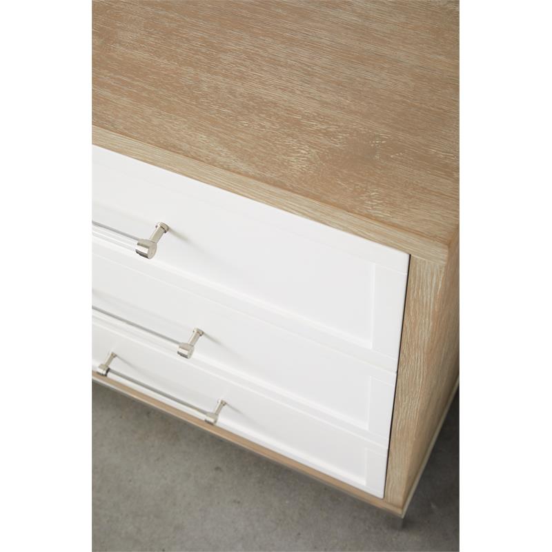 Maklaine Modern Transitional 6-Drawer Wood Dresser in Natural