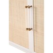 Maklaine Modern Transitional Wood Media Sideboard in White Finish