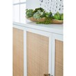 Maklaine Modern Transitional Wood Media Sideboard in White Finish