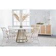 Maklaine Modern Transitional Wood Media Sideboard in White Finish