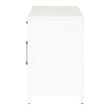 Maklaine Modern Transitional Wood Media Chest in White Finish