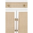Maklaine Modern Transitional Wood Media Chest in White Finish