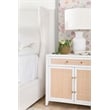 Maklaine Modern Transitional Wood Media Chest in White Finish