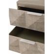 Maklaine Modern Transitional 2-Drawer Wood Nightstand in Gray