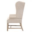 Maklaine Modern Transitional Fabric Arm Chair in Bisque Beige