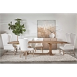Maklaine Modern Transitional Fabric Arm Chair in White/Gray Finish