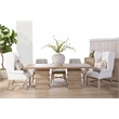 Maklaine Modern Transitional Fabric Arm Chair in White/Gray Finish