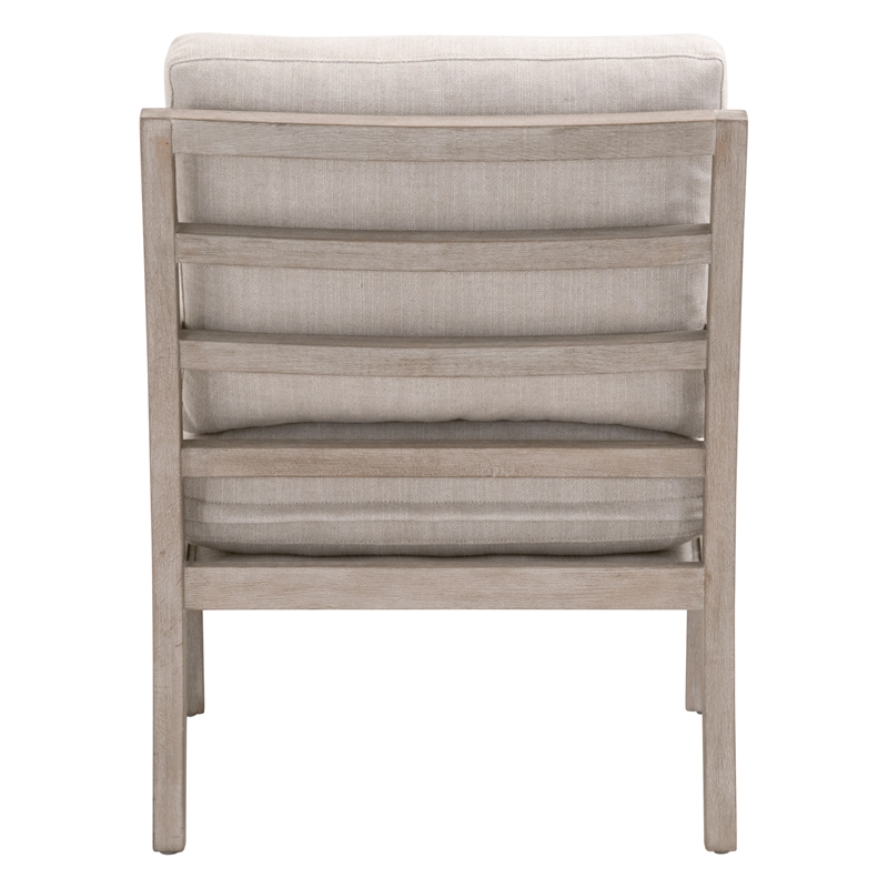 Maklaine Contemporary Transitional Fabric Club Chair in Beige