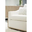 Maklaine Modern Transitional Fabric Club Chair in White Finish