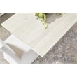 Maklaine Modern Transitional Fabric Dining Chair in White/Set of 2