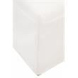 Maklaine Modern Transitional Fabric Dining Chair in White/Set of 2