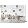 Maklaine Modern Transitional Fabric Dining Chair in White/Set of 2