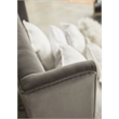 Maklaine Modern Transitional Velvet Queen Bed in Dove Gray Finish