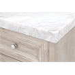 Maklaine Modern Transitional Wood Media Chest in Natural Gray