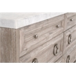 Maklaine Modern Transitional Wood 6-Drawer Dresser in Gray Finish