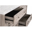 Maklaine Modern Transitional Wood 6-Drawer Dresser in Gray Finish